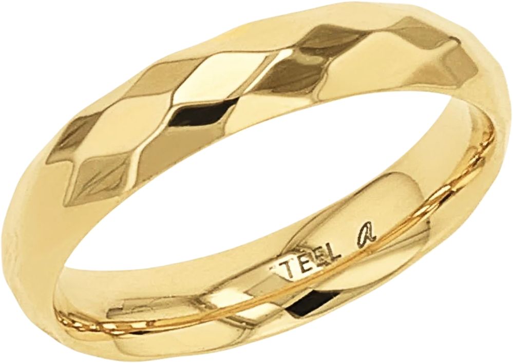 Ring mit geometrischem Facettenschliff