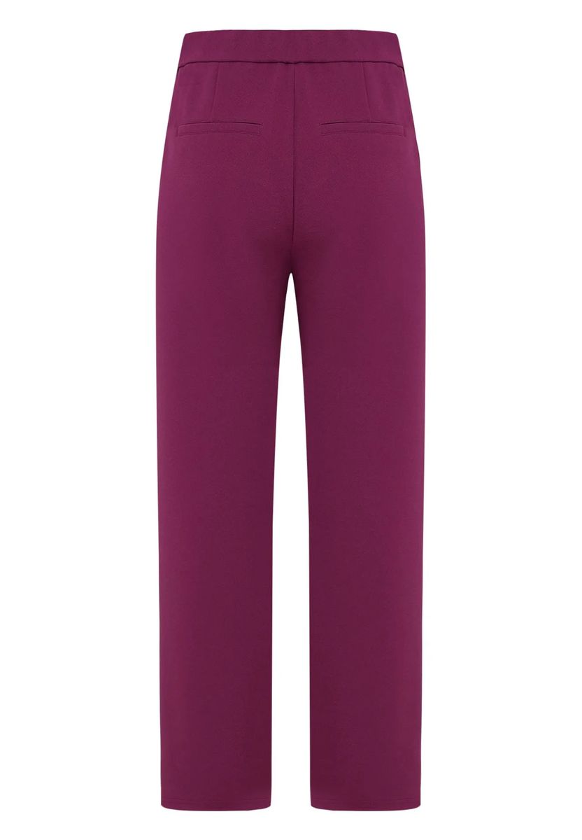 Stoffhose mit Gummibund und geradem Bein