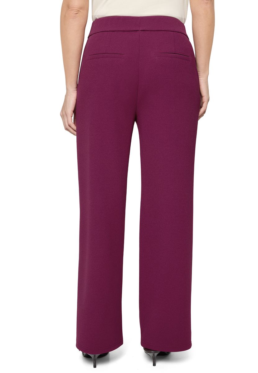 Stoffhose mit Gummibund und geradem Bein