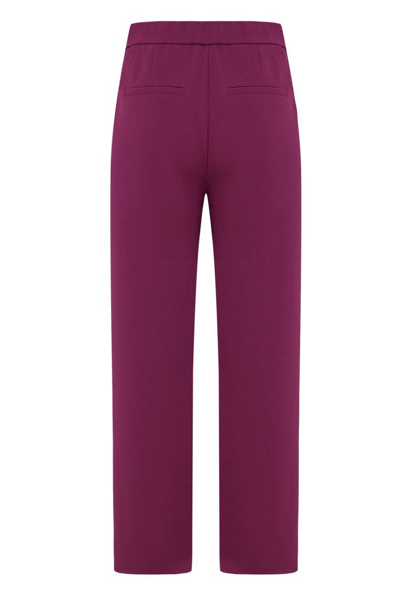 Stoffhose mit Gummibund und geradem Bein