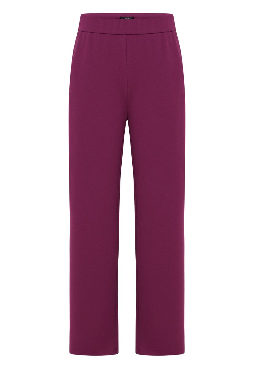 Stoffhose mit Gummibund und geradem Bein