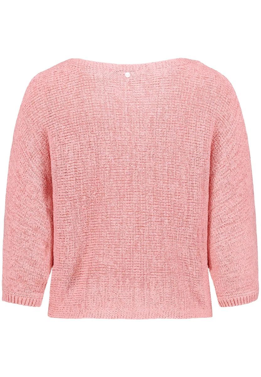 Lockerer Strickpullover mit U-Boot-Ausschnitt