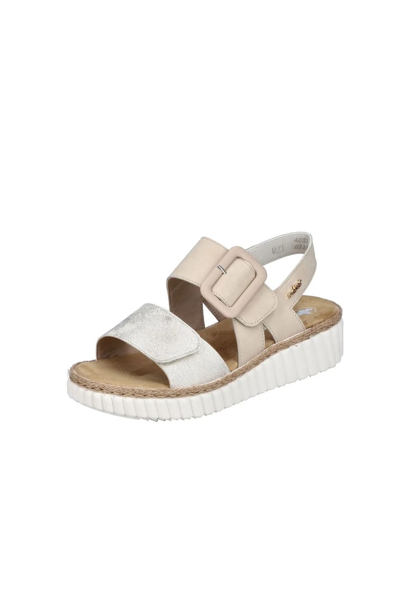 Bequeme Plateau-Sandalen mit Schnalle