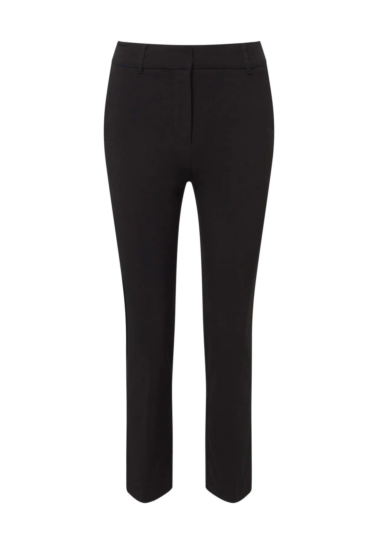Elegante Schmal Geschnittene Stoffhose