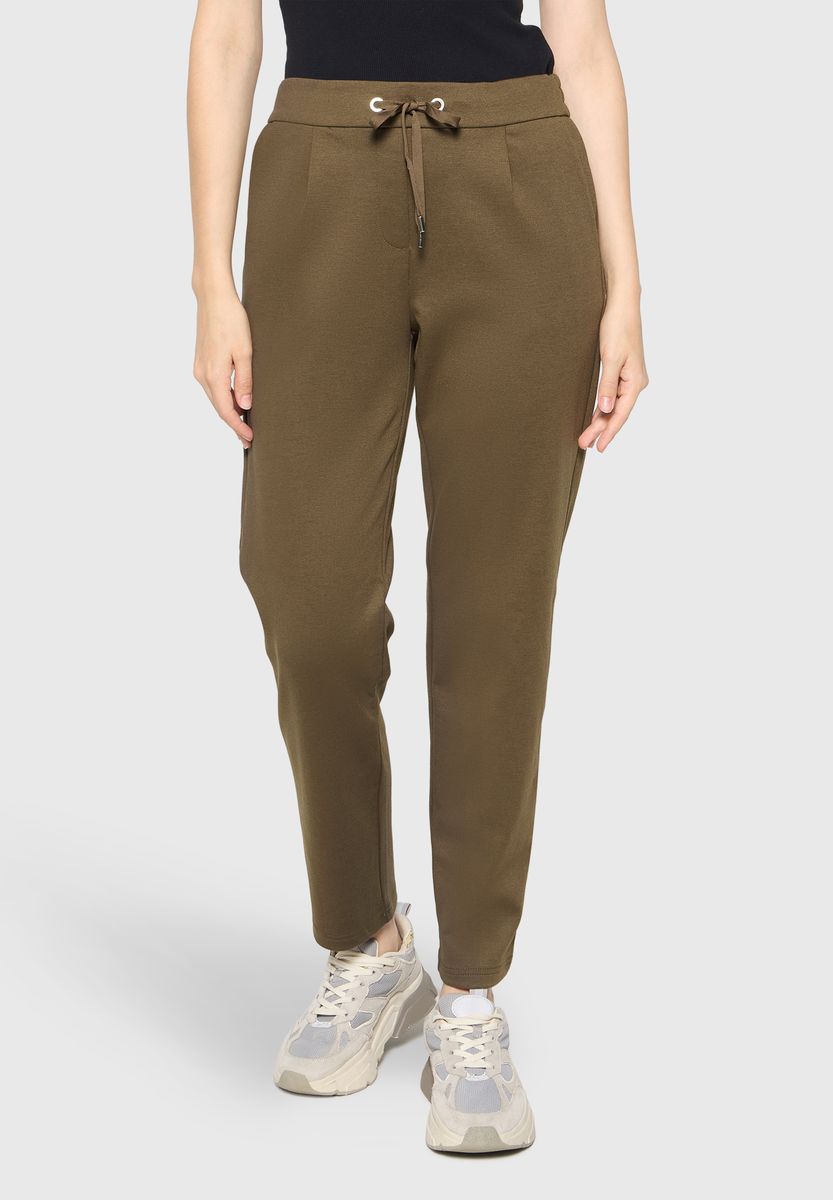 Bequeme Stoffhose mit Kordelzug
