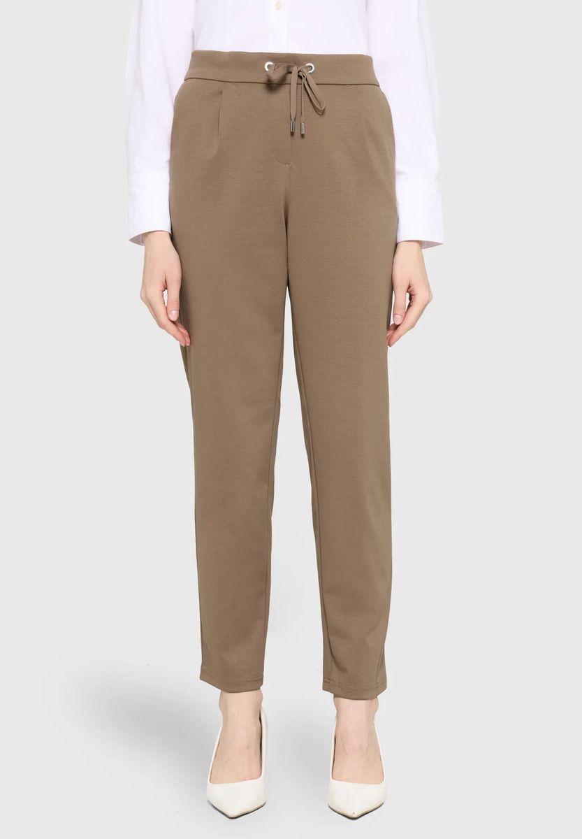 Jerseyhose mit Kordelzug und Falten