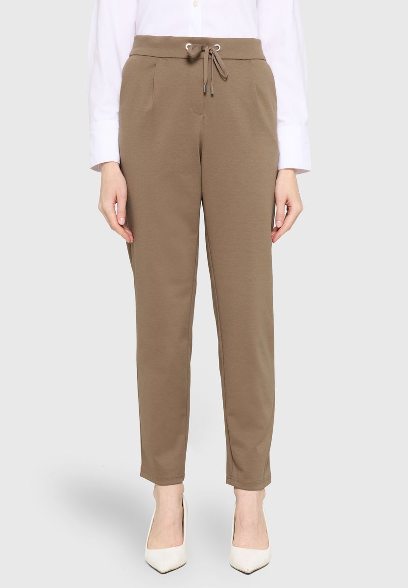 Jerseyhose mit Kordelzug und Falten