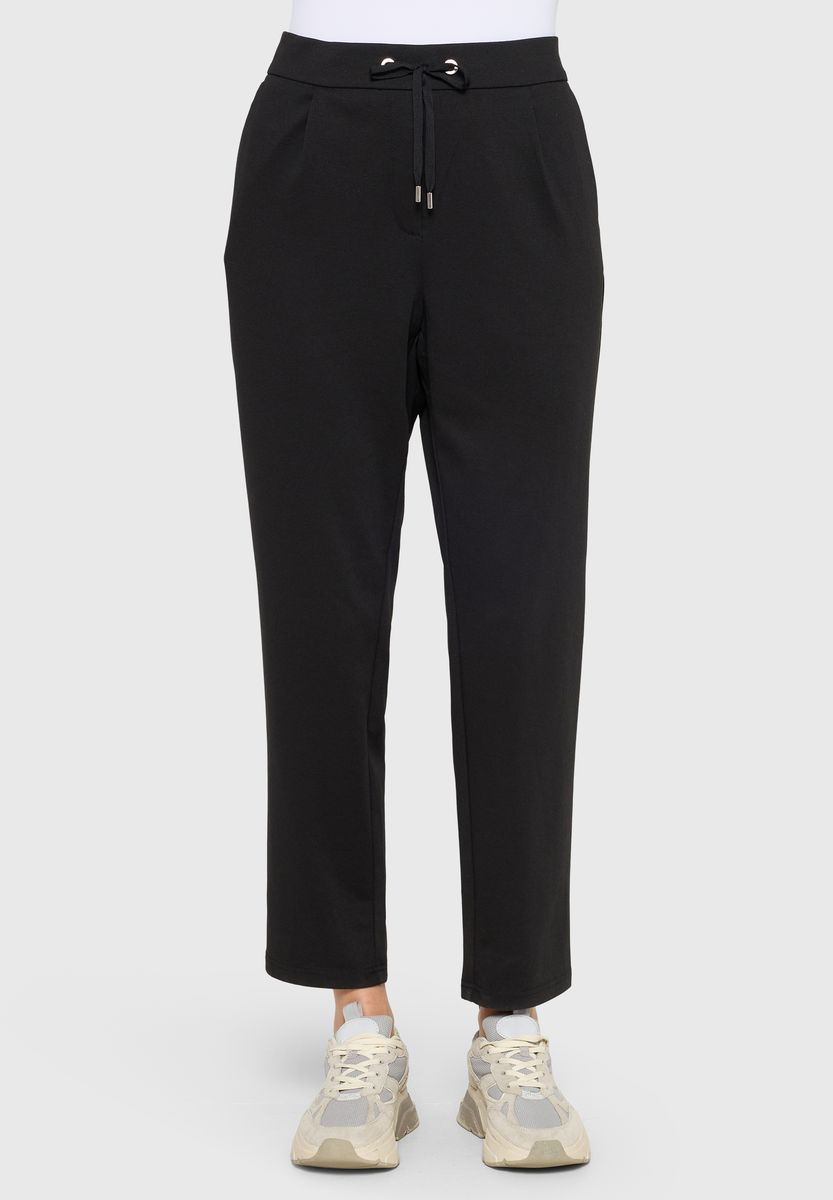 Stoffhose mit Kordelzug und Falten