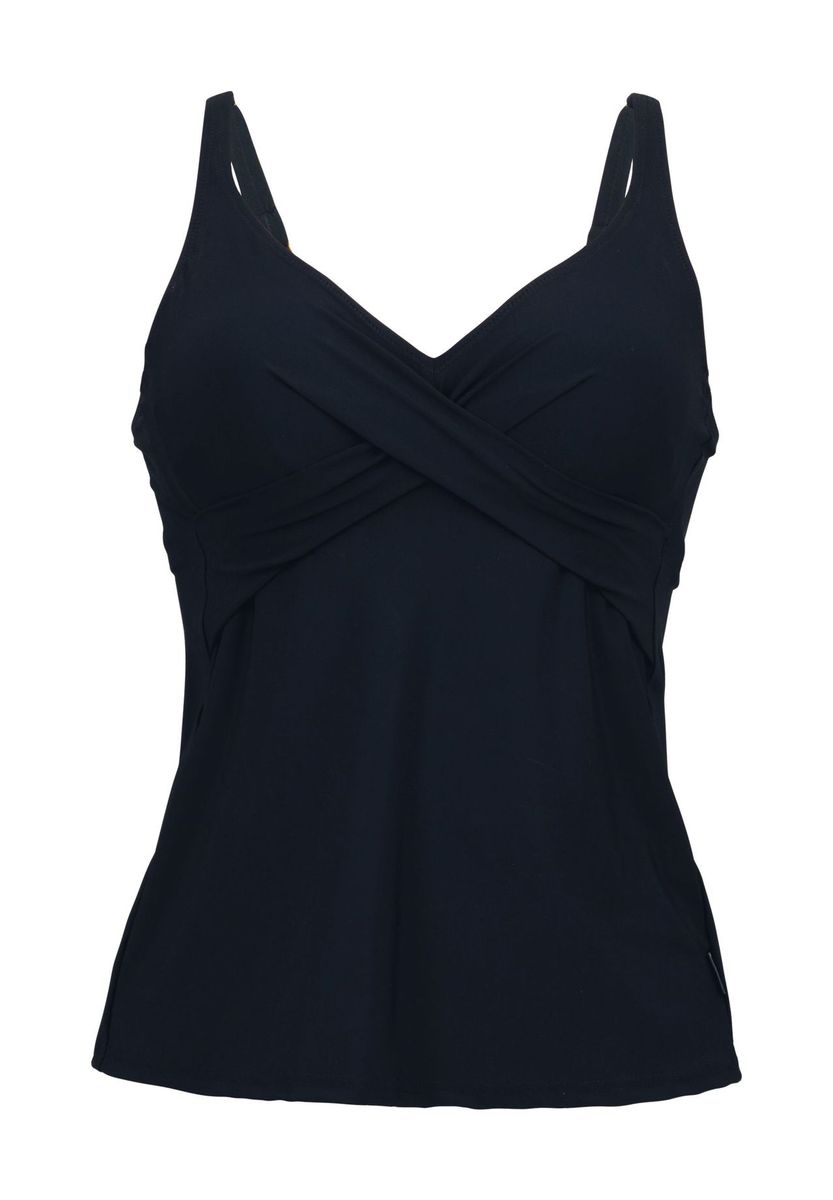Eleganter Tankini in Wickeloptik