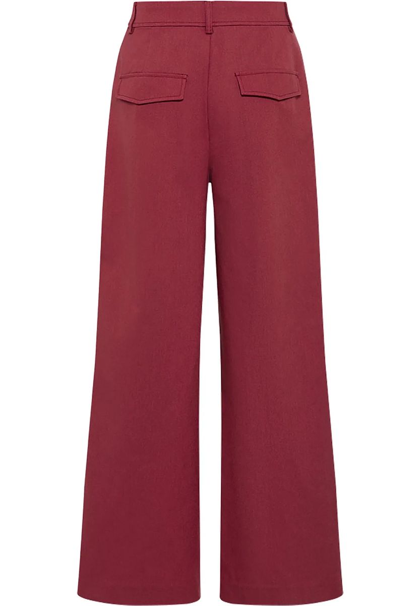 Weit Geschnittene Hose mit Bügelfalte