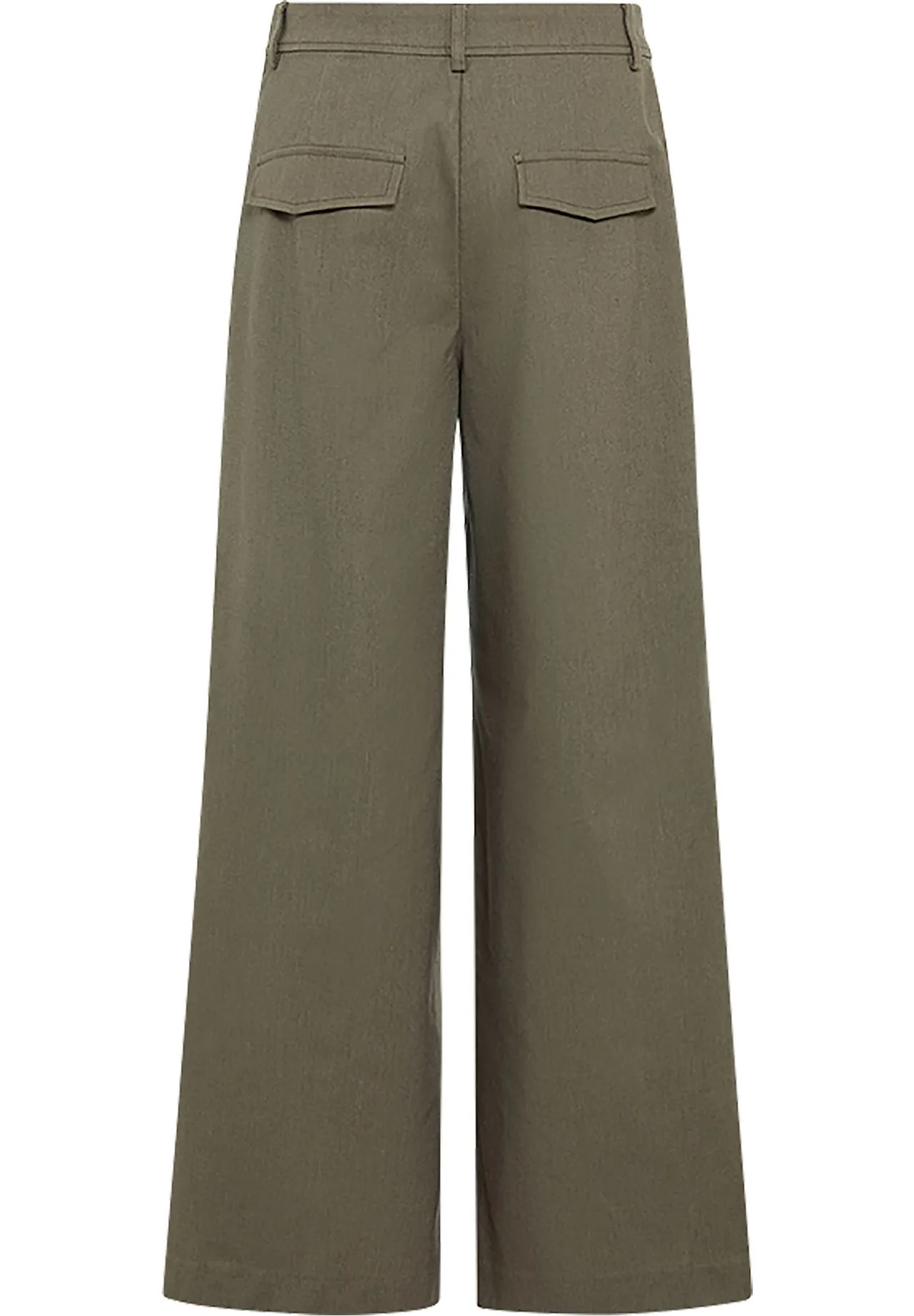 Weite Stoffhose mit Bügelfalten