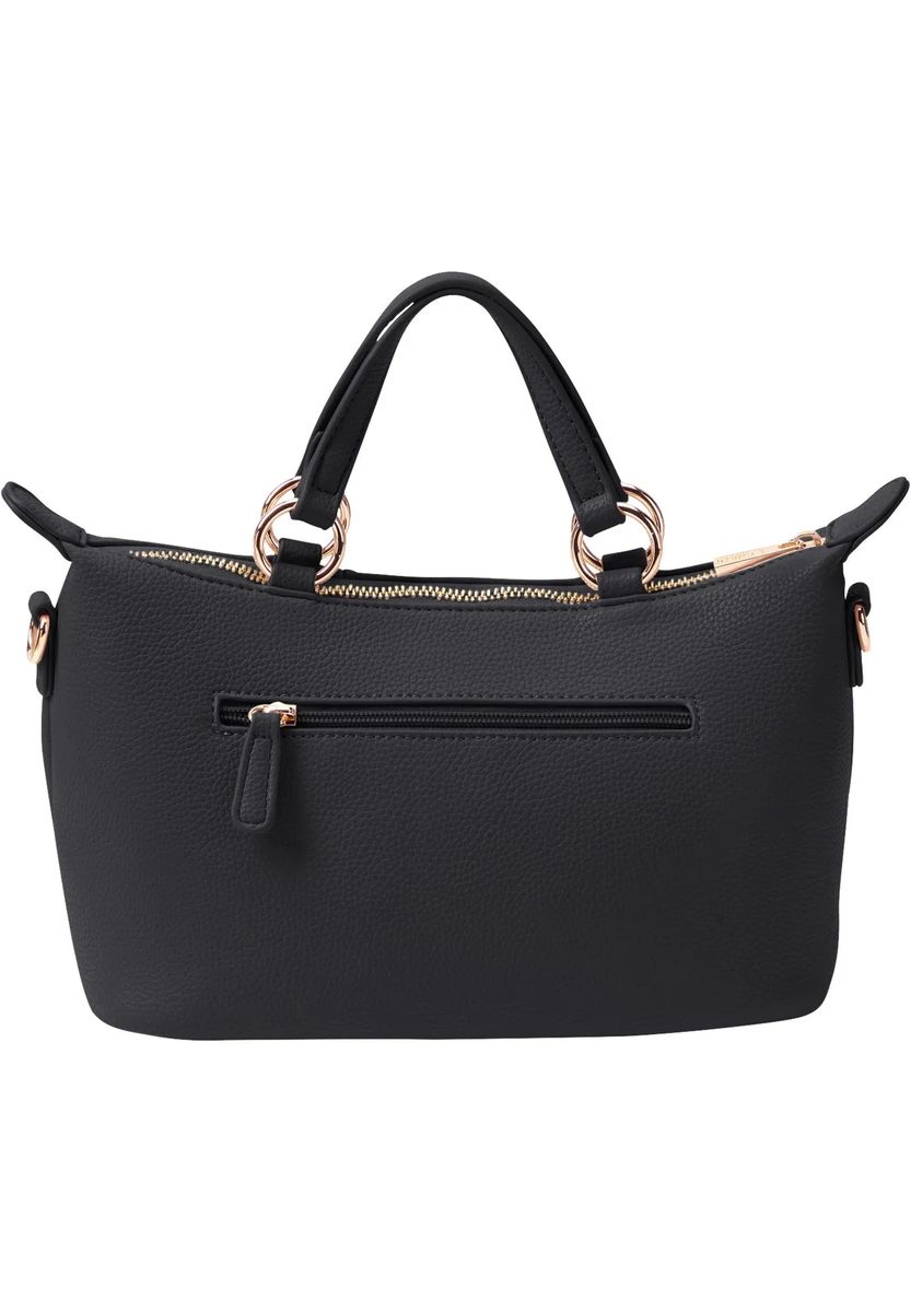 Strukturierte Handtasche mit Falten-Details
