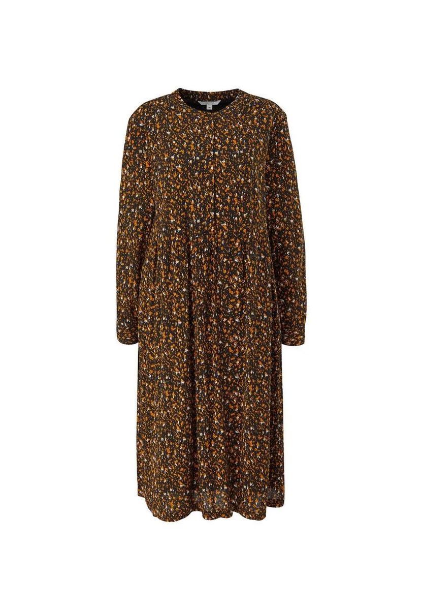 Viskose-Midikleid mit Blumenprint