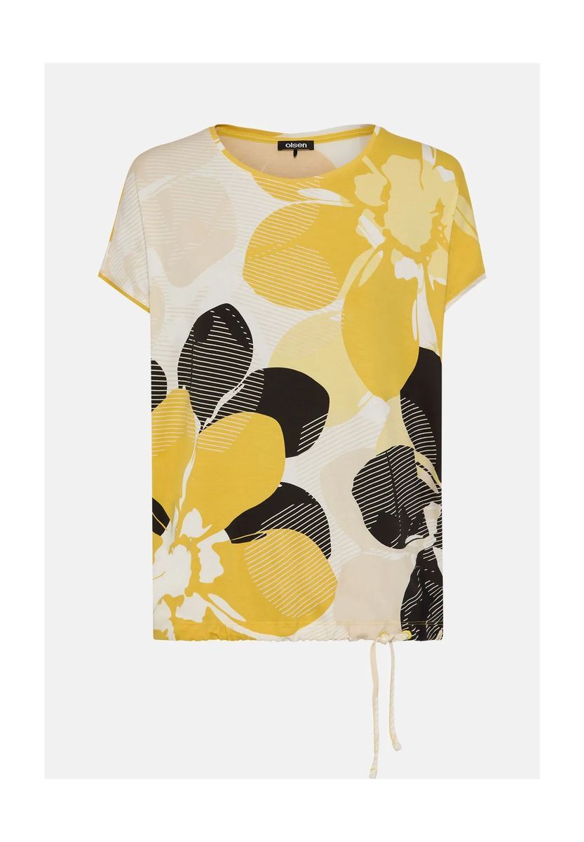 'Clara' Top mit Blumenprint und Tunnelzug