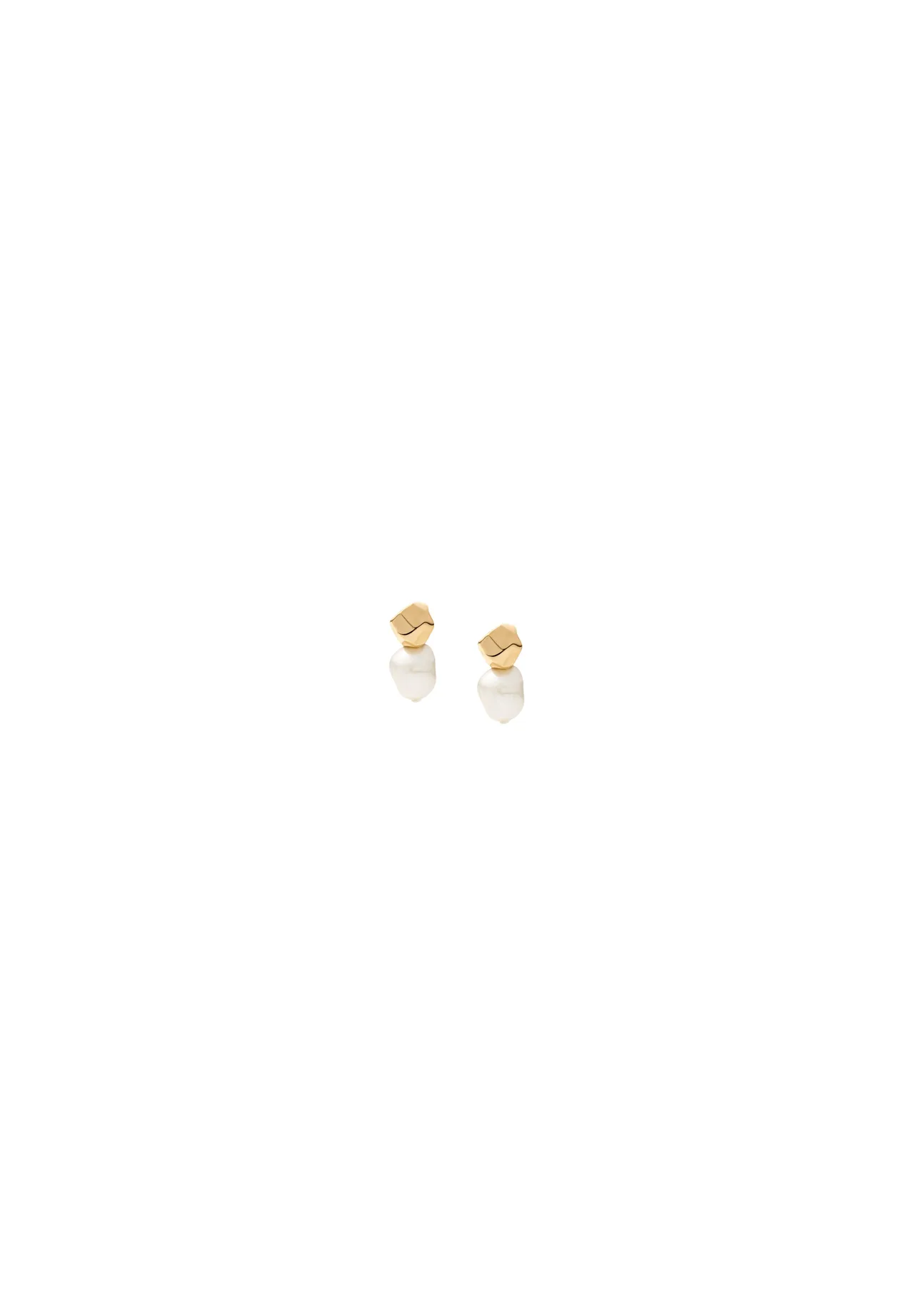 Ohrstecker mit Kiesel und Perle