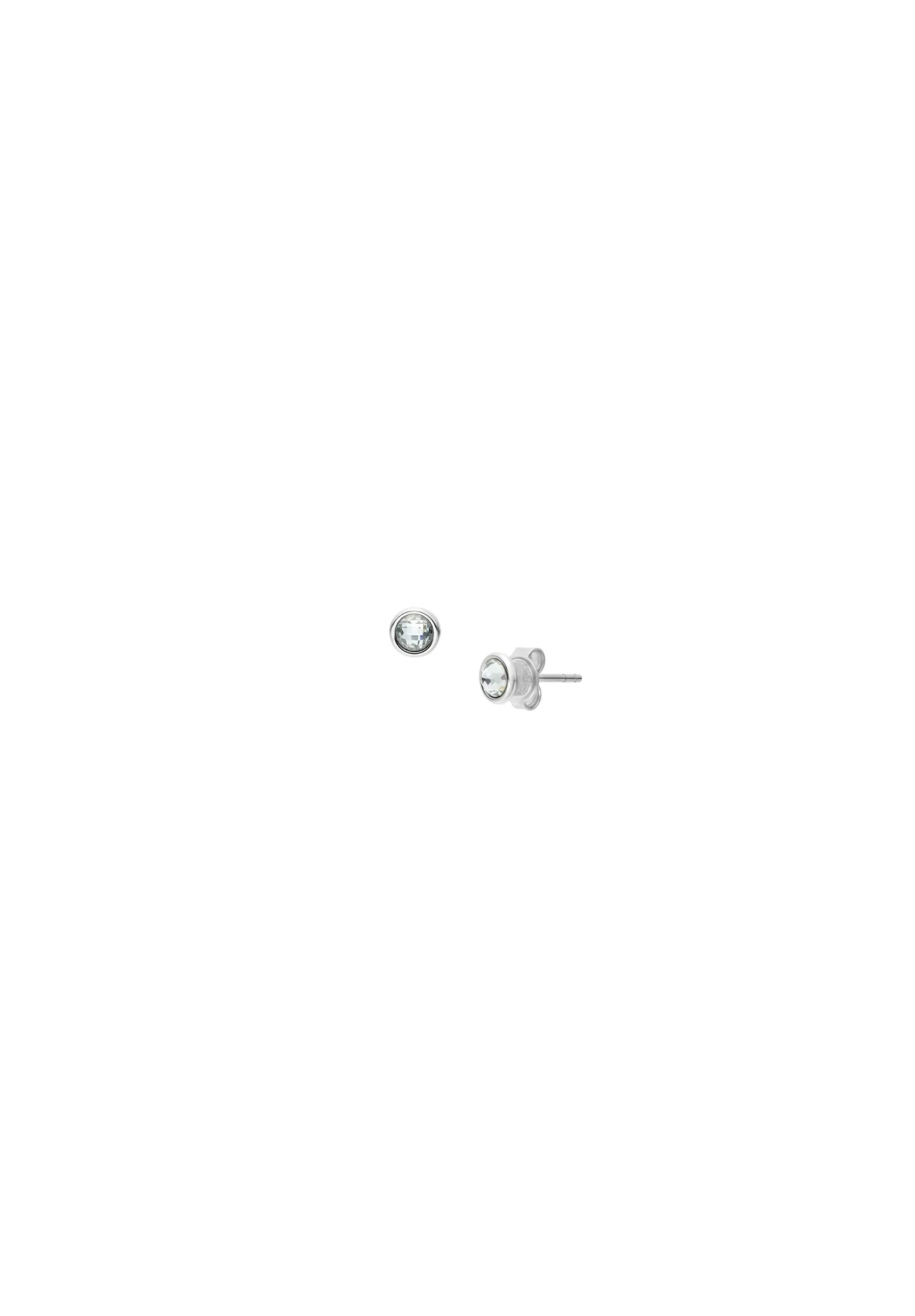 Minimalistische runde Meeresglas-Ohrstecker