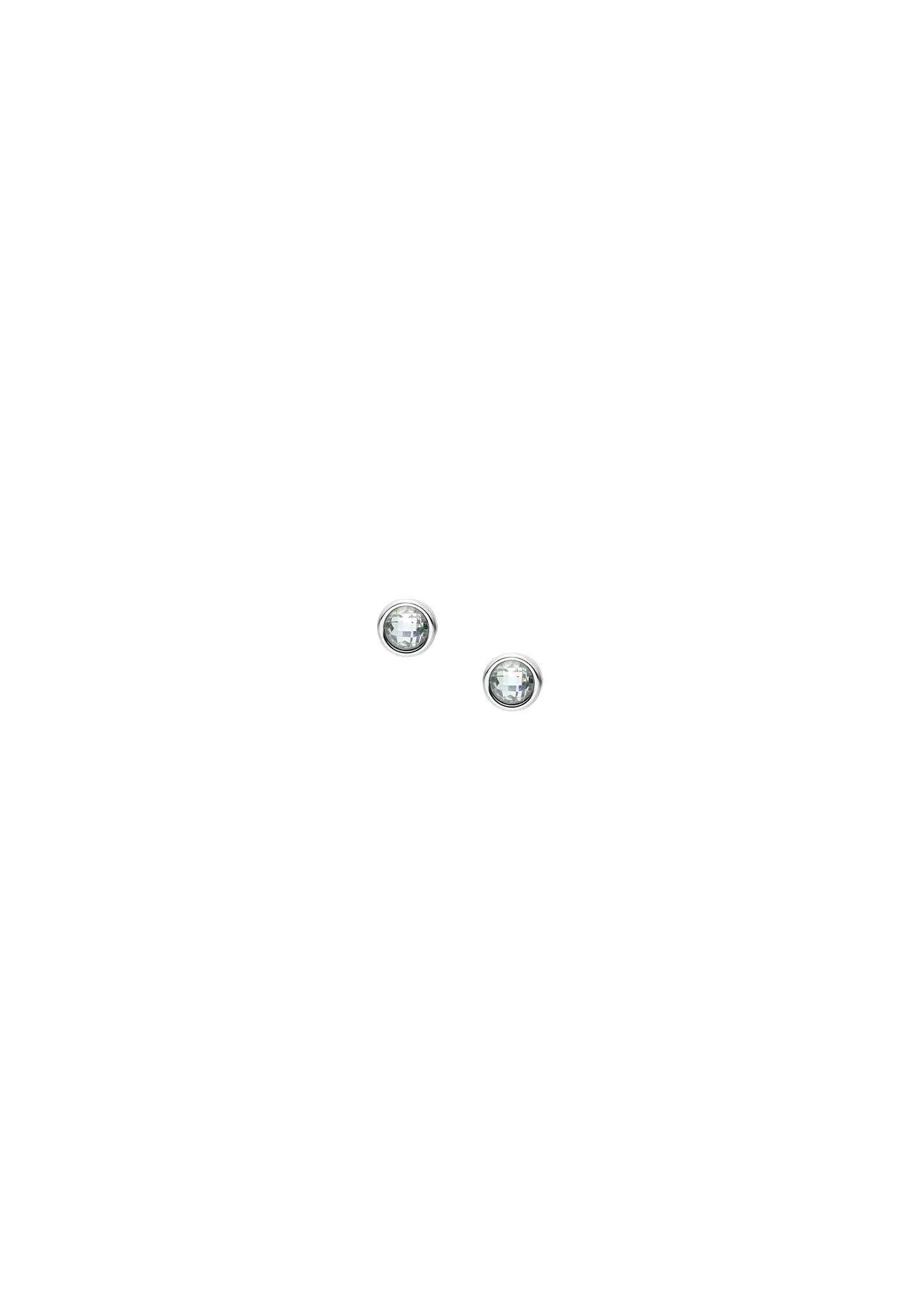 Minimalistische runde Meeresglas-Ohrstecker