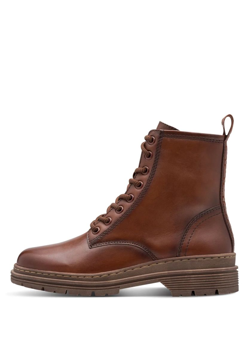 Klassische Leder-Schnürstiefeletten im Combat-Stil