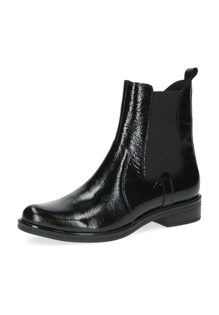 Glänzende Chelsea-Boots aus Lackleder