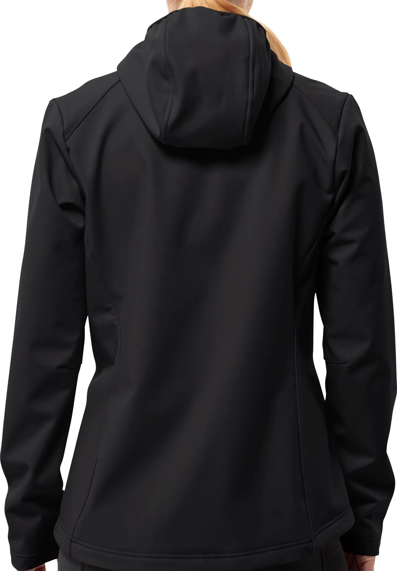 Winddichte Softshelljacke mit Kapuze