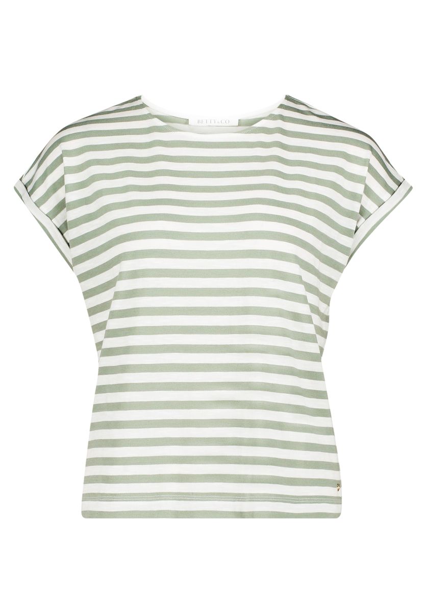 Ringelshirt mit überschnittenen Schultern