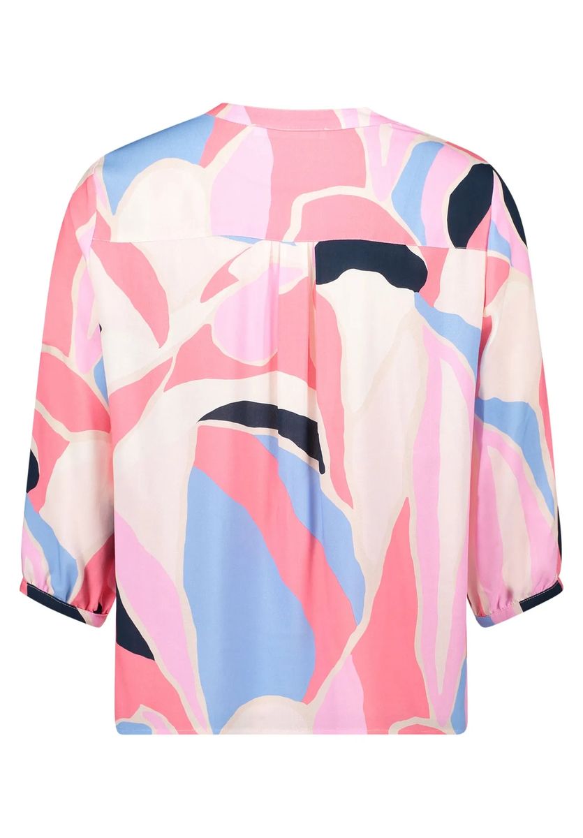 Tunika-Bluse mit abstraktem Muster