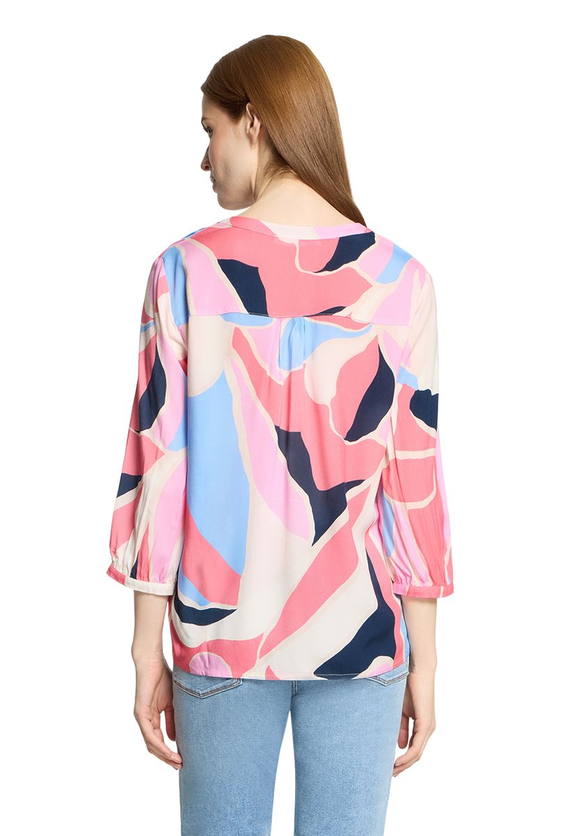 Tunika-Bluse mit abstraktem Muster