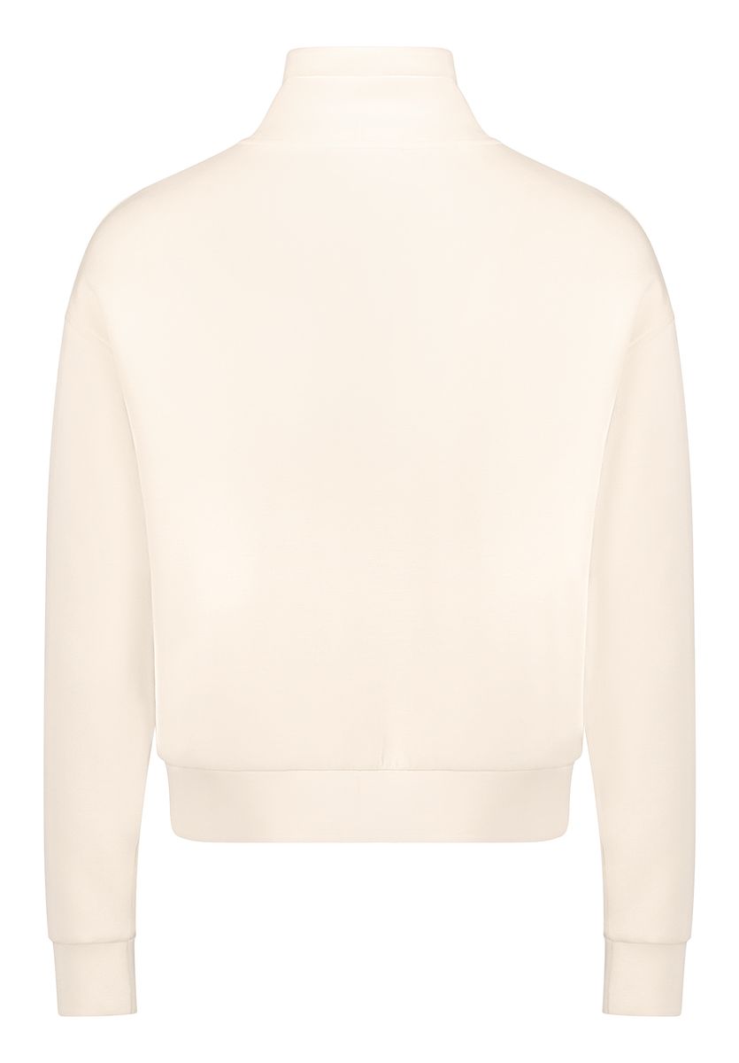 Verzierte Zip-Jacke mit Stehkragen