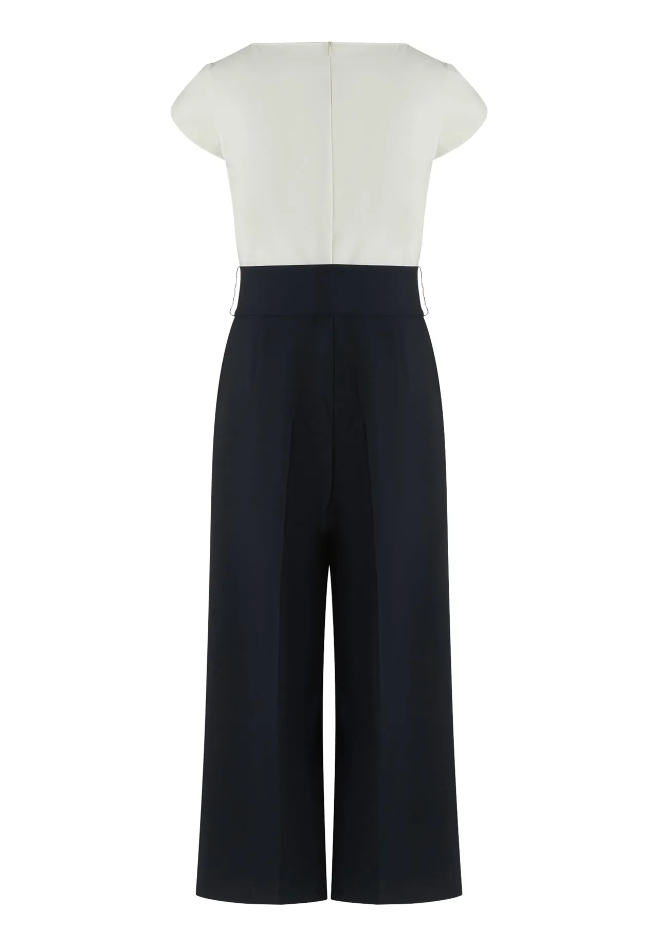 Zweifarbiger Jumpsuit mit weitem Bein