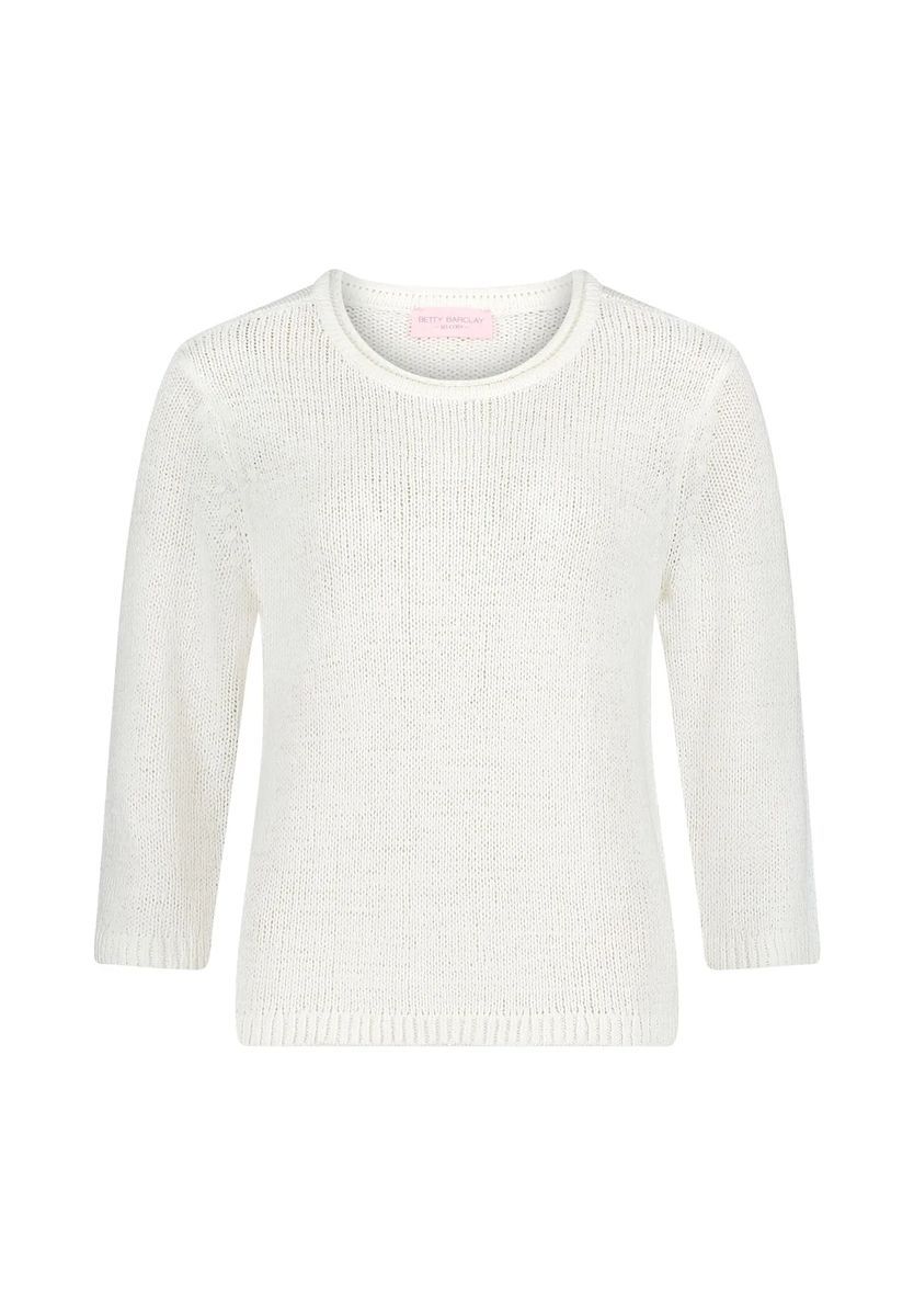 Klassischer Strickpullover mit 3/4-Arm