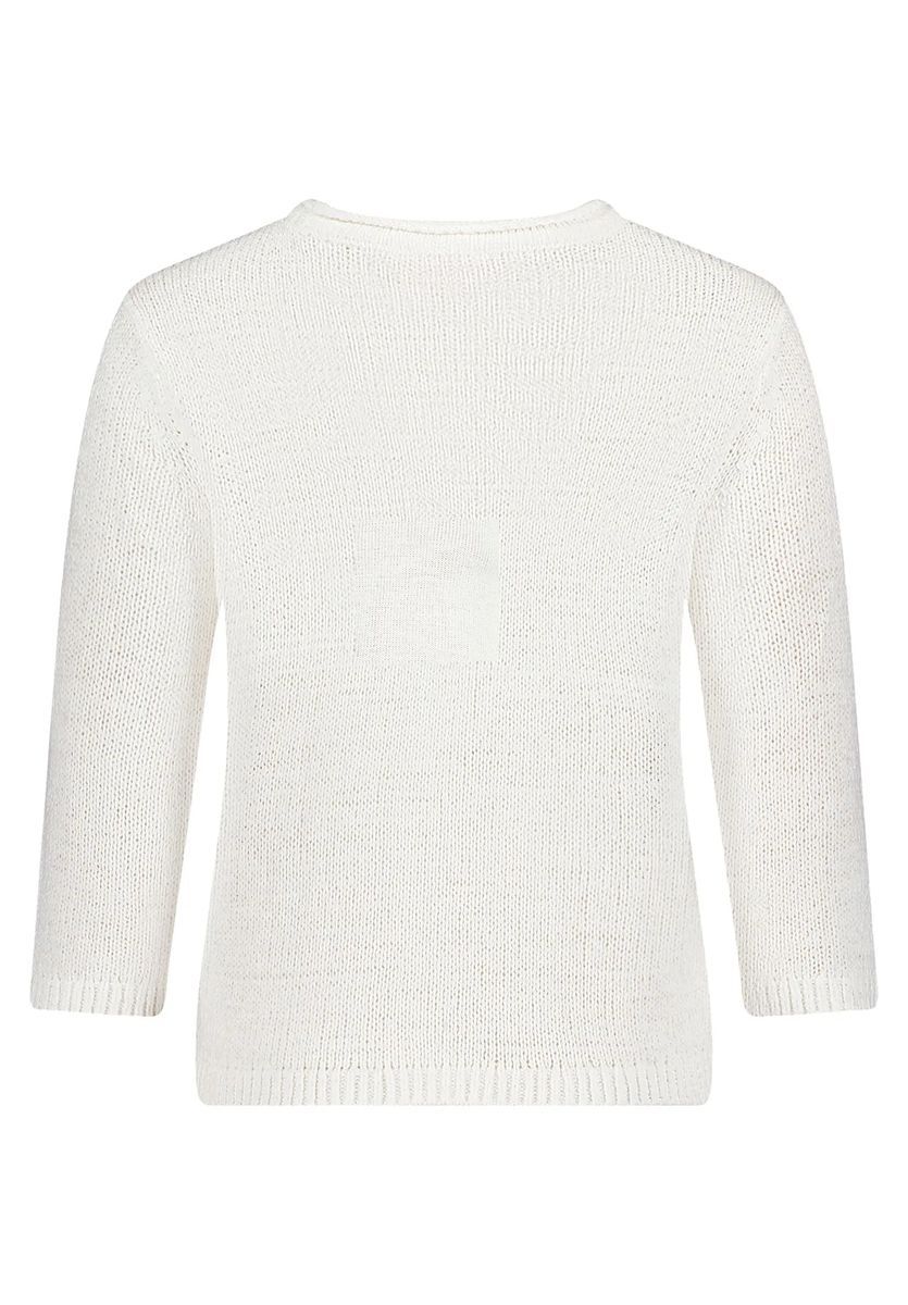 Klassischer Strickpullover mit 3/4-Arm