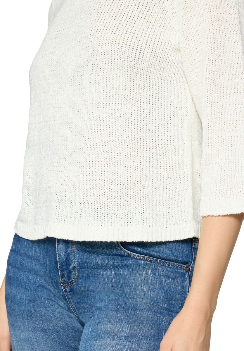 Klassischer Strickpullover mit 3/4-Arm