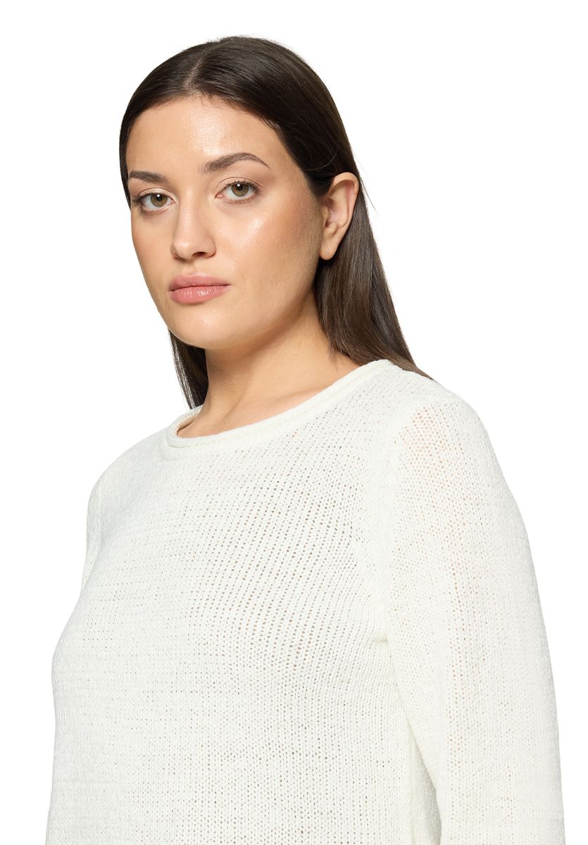 Klassischer Strickpullover mit 3/4-Arm
