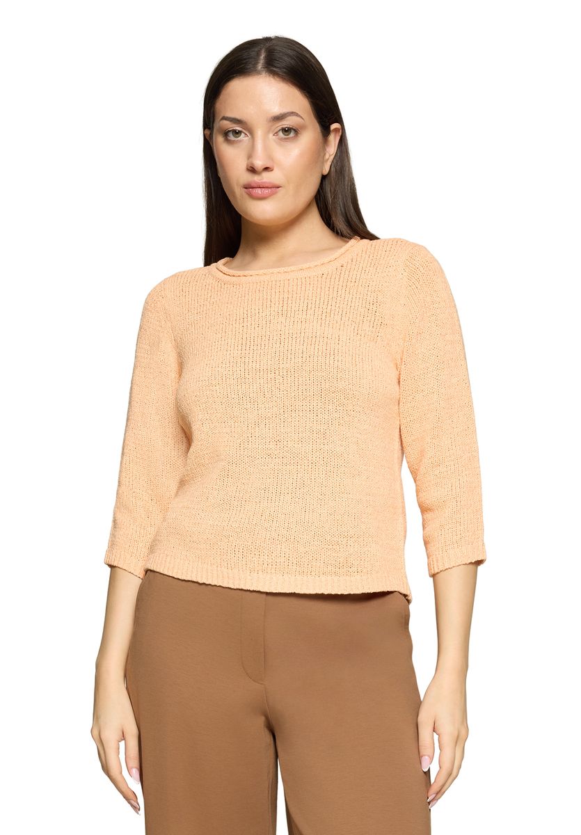 Klassischer Strickpullover mit 3/4-Arm
