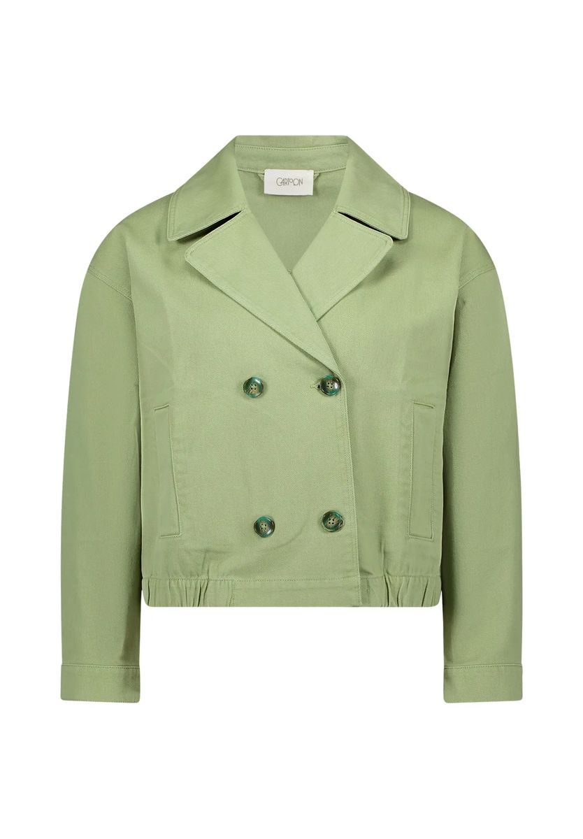 Moderne kurze zweireihige Jacke