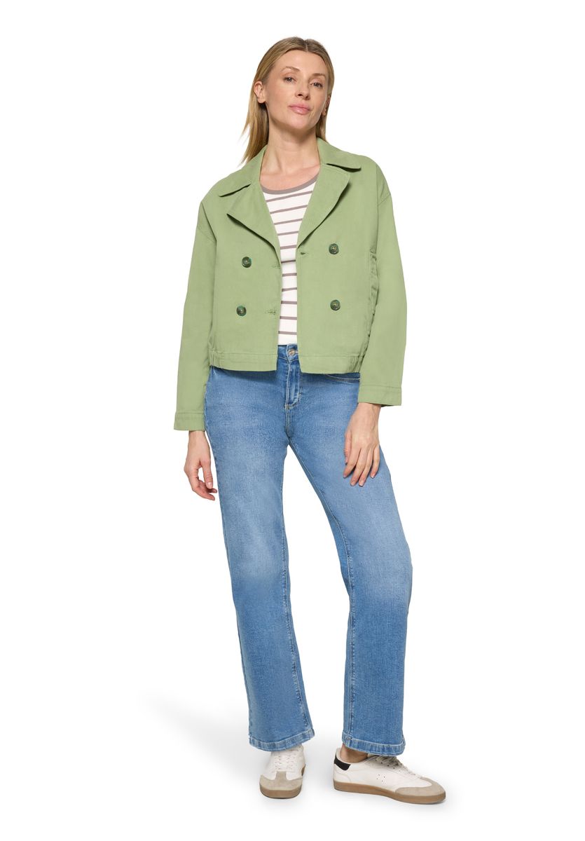 Moderne kurze zweireihige Jacke