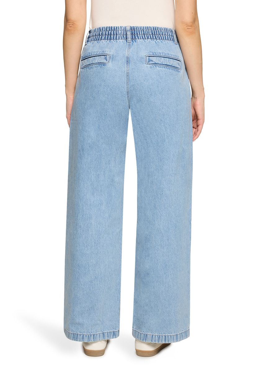 Bequeme Jeans mit Tunnelzugbund