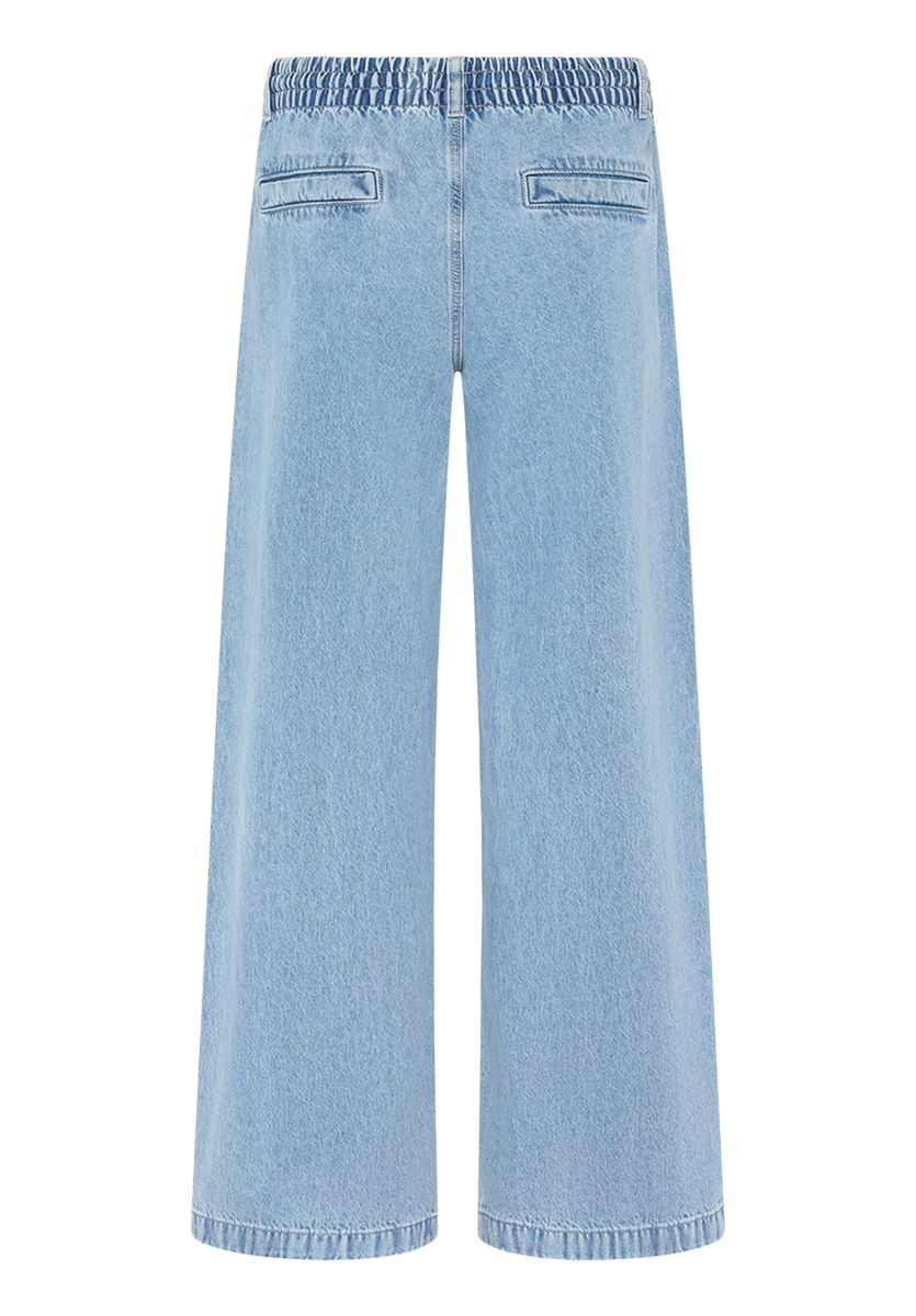 Bequeme Jeans mit Tunnelzugbund