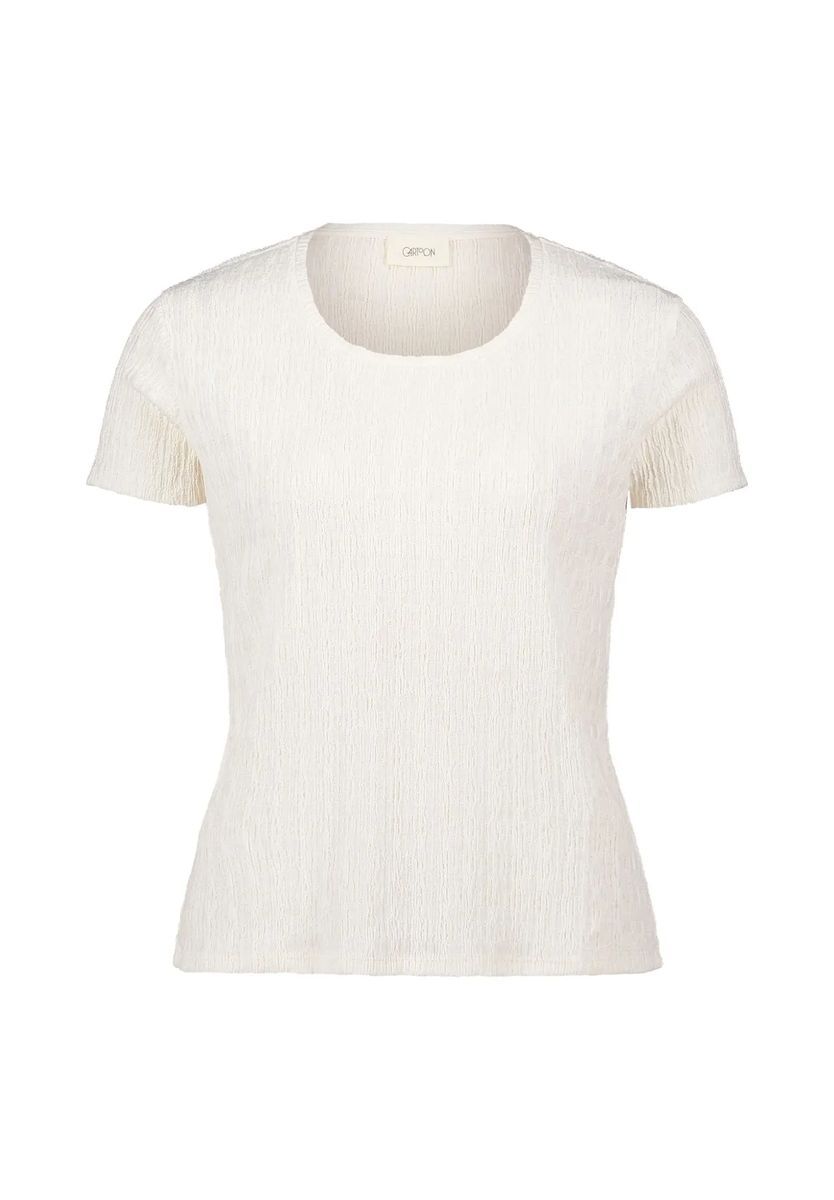 T-Shirt mit Struktur-Optik