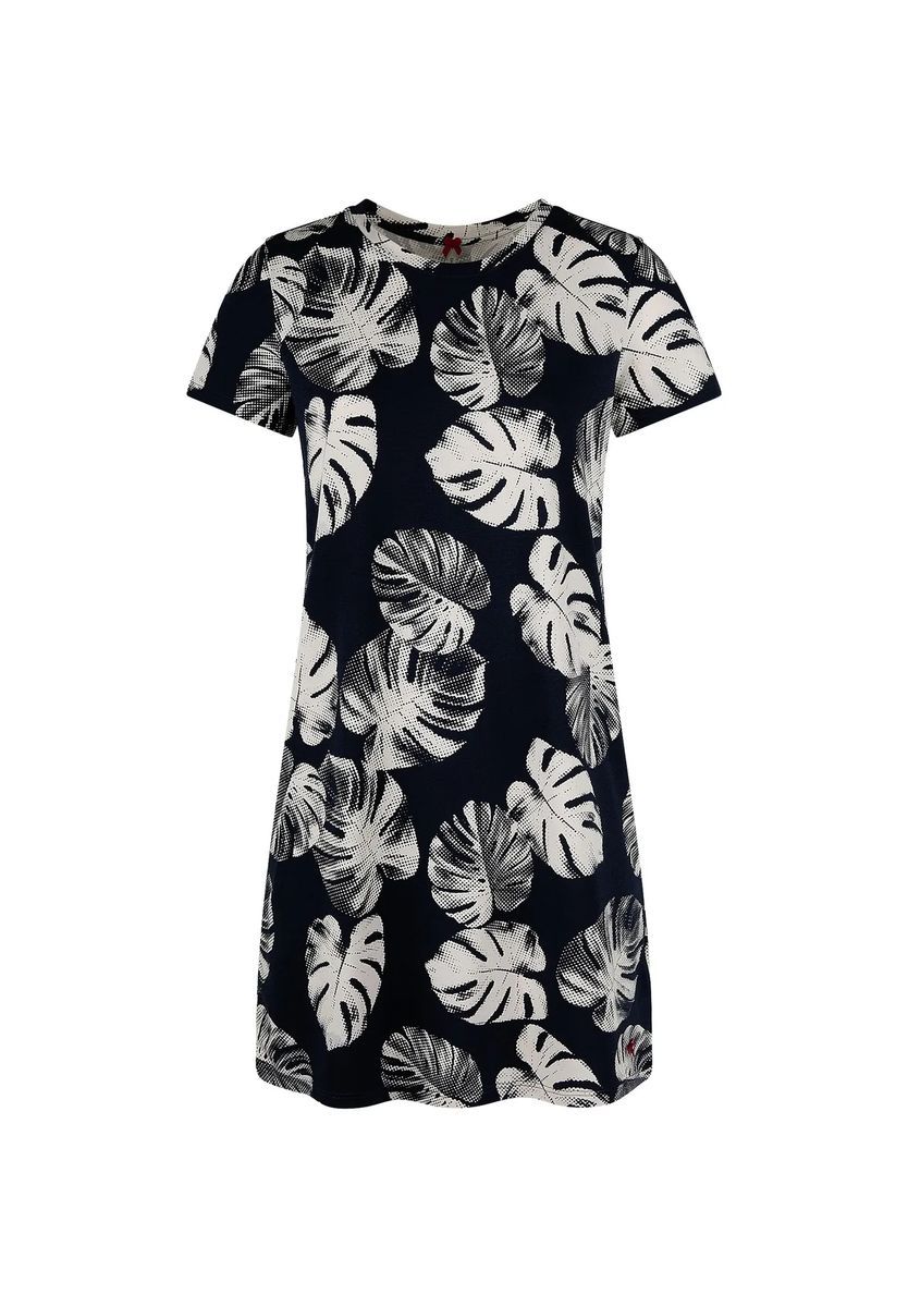 Schlafshirt mit Tropen-Print