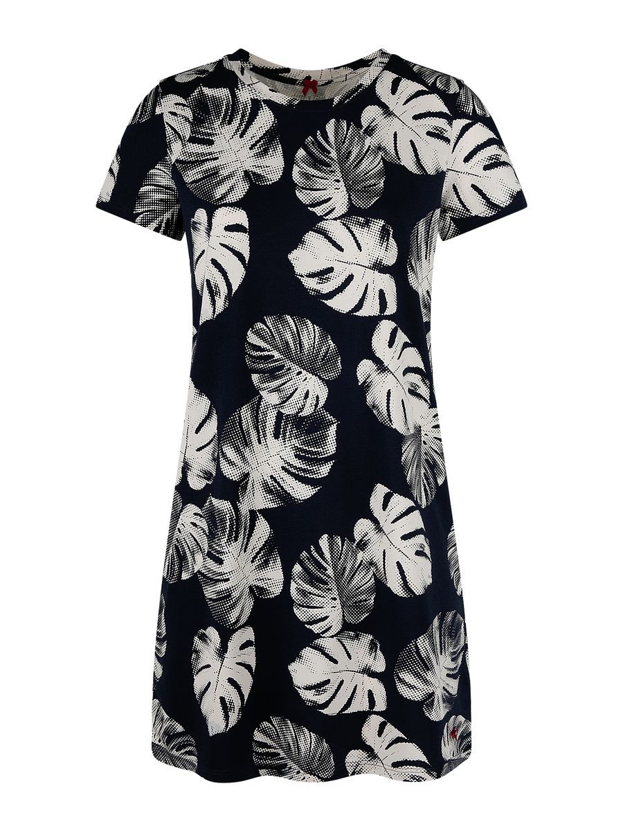 Schlafshirt mit Tropen-Print