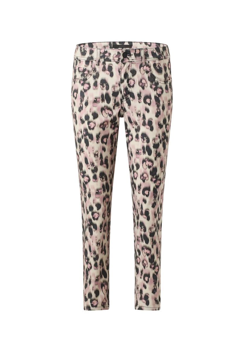 Leopard-Print 7/8 Schmale Hose