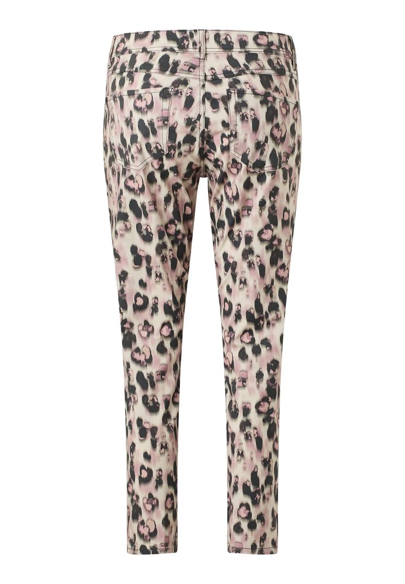 Leopard-Print 7/8 Schmale Hose