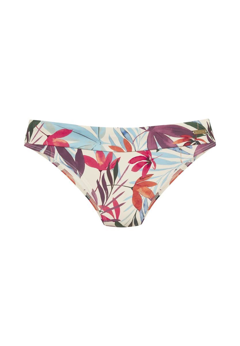 Bikinihose mit tropischem Muster
