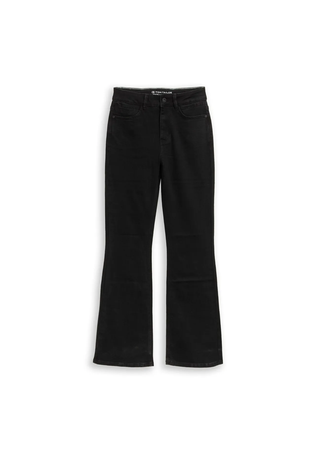 High-Waist Bootcut Denim Jeans