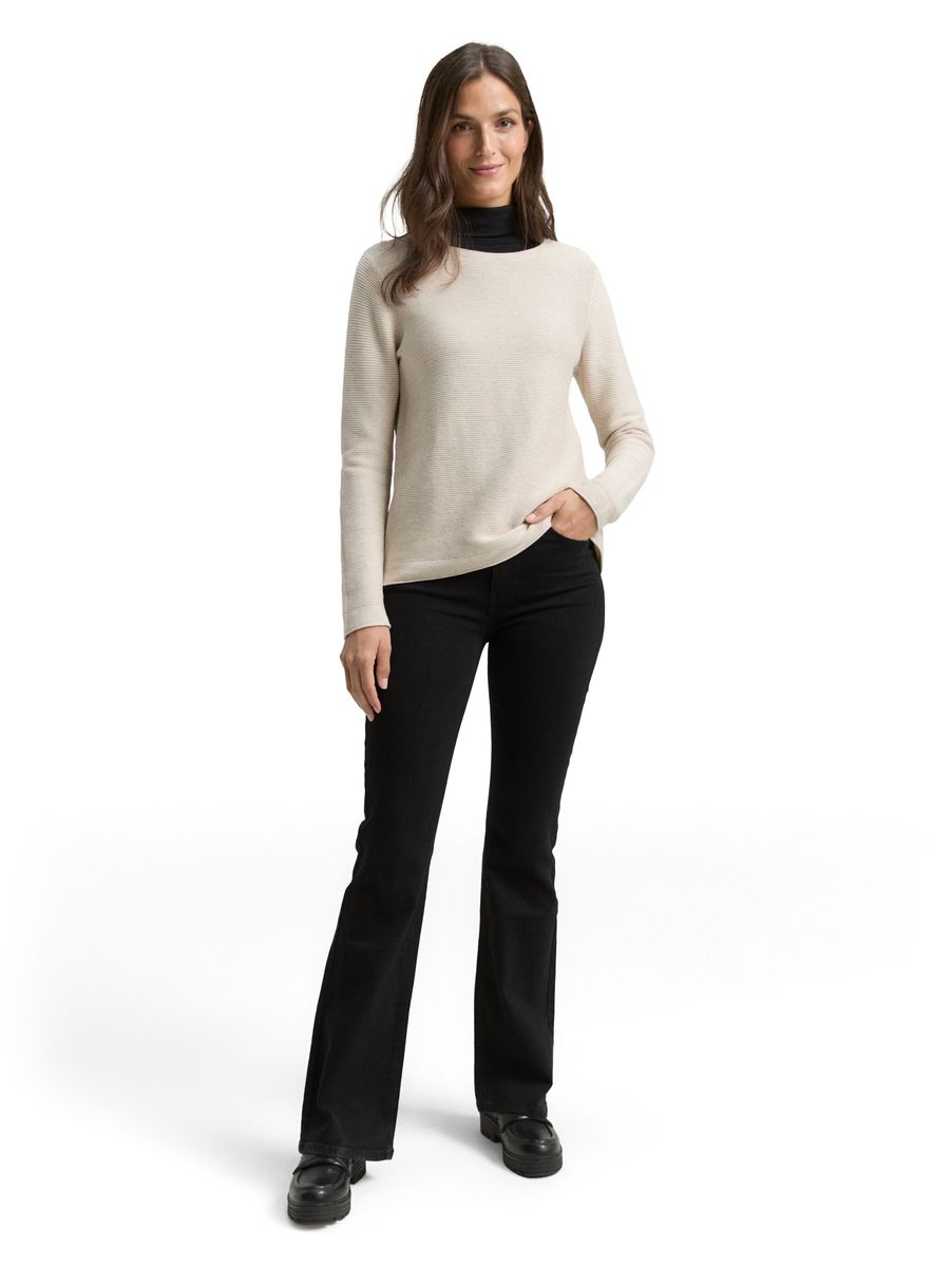 High-Waist Bootcut Denim Jeans