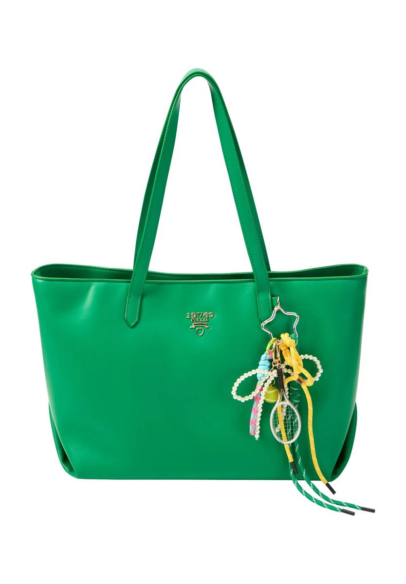 Strukturierter Shopper mit Tennis-Anhängern