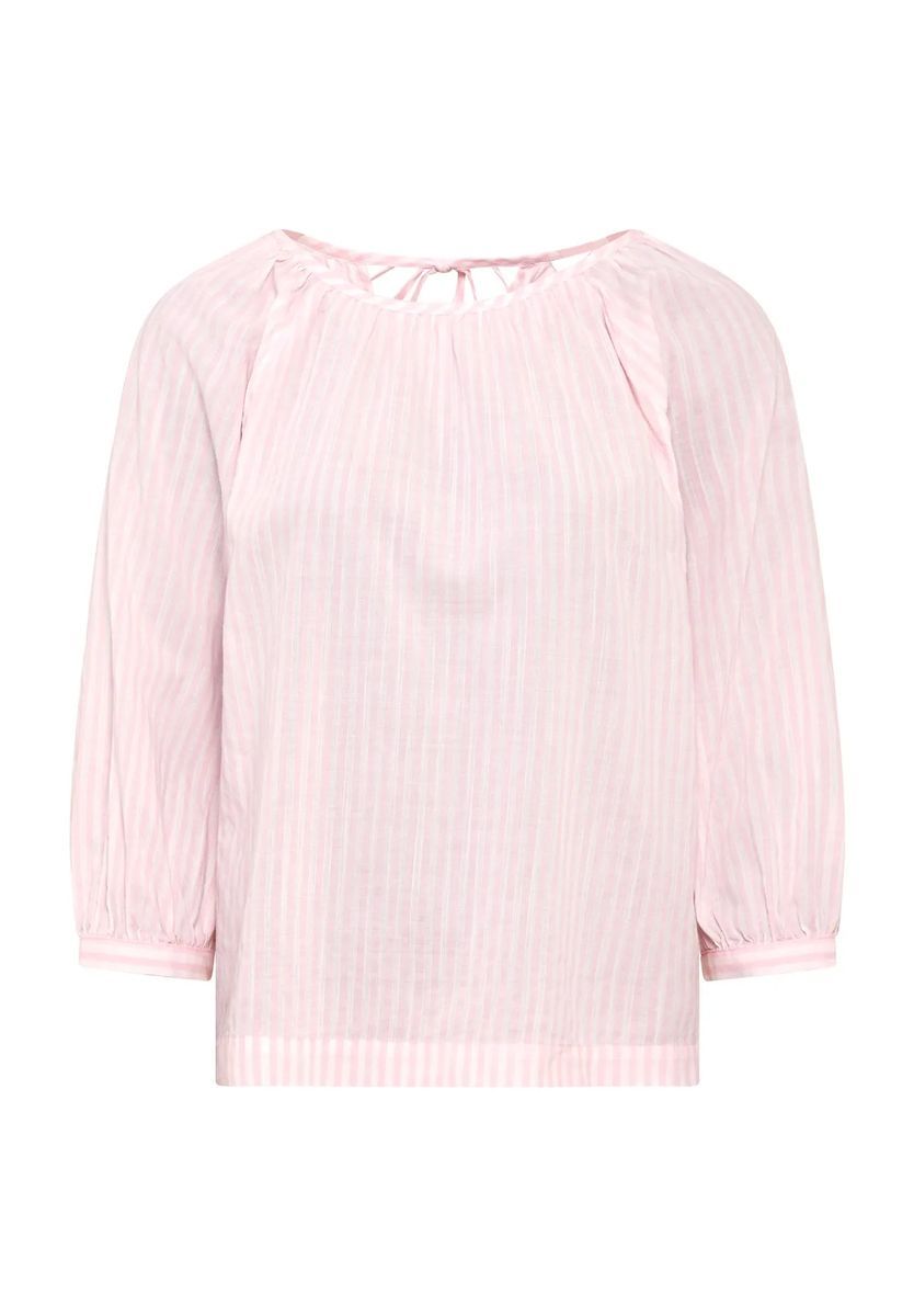 Gestreifte Bluse mit Bindedetail