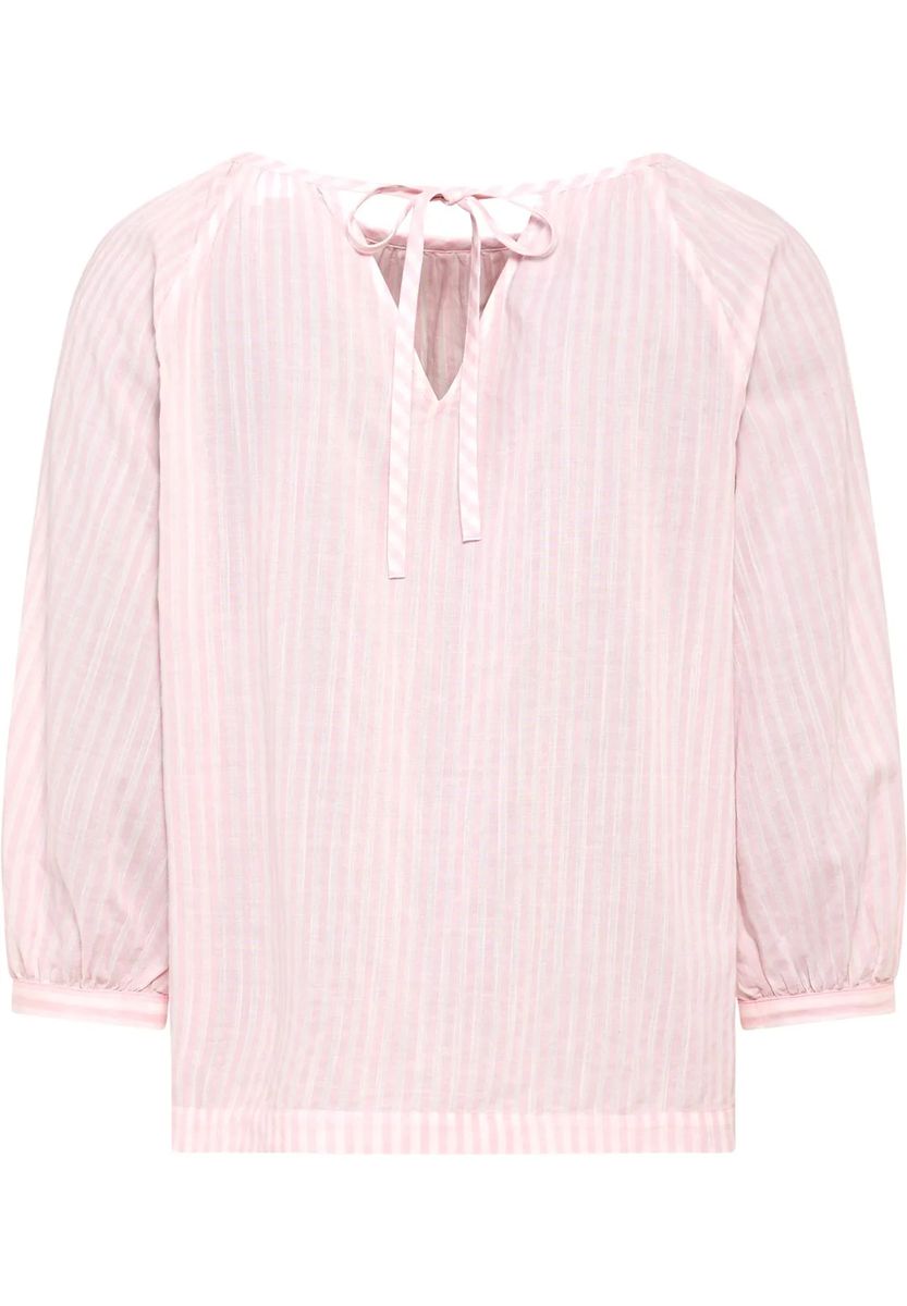Gestreifte Bluse mit Bindedetail