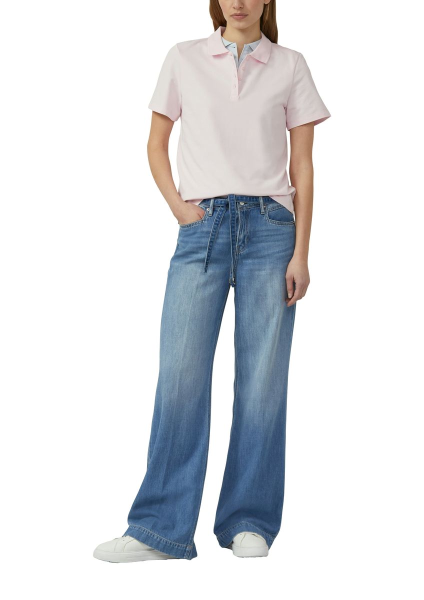 Klassisches Poloshirt aus Baumwollpiqué